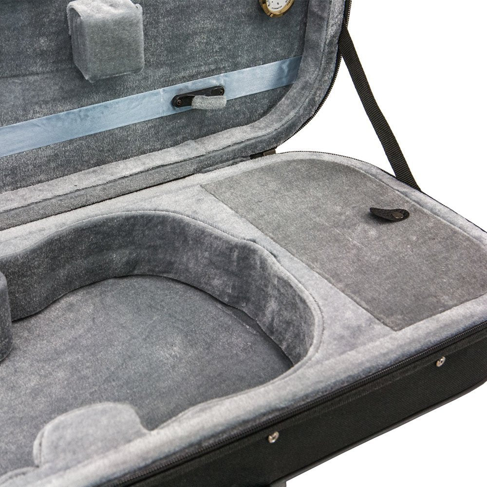 SKY Violin Triangle Case Lightweight 3/4 Size Black Color