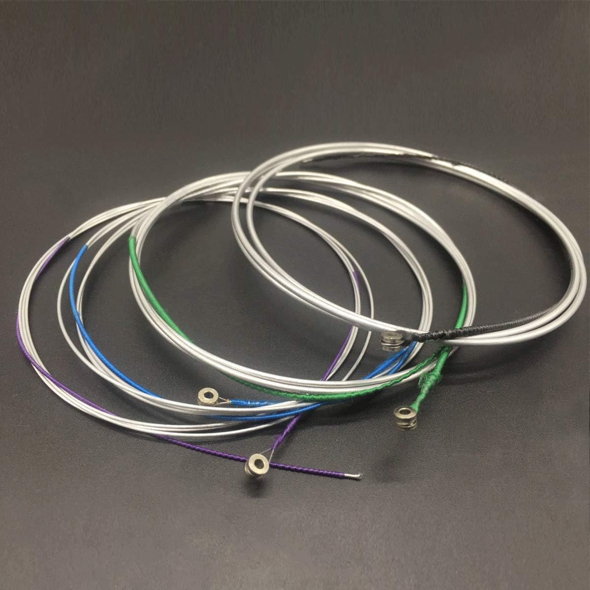 Cello Strings 1 Full Set A-D-G-C Steel Core Aluminum Magnesium Wound for Size 1/4 1/2 3/4 4/4 with 1 Piece Cleaning Cloth for Musical Instrument