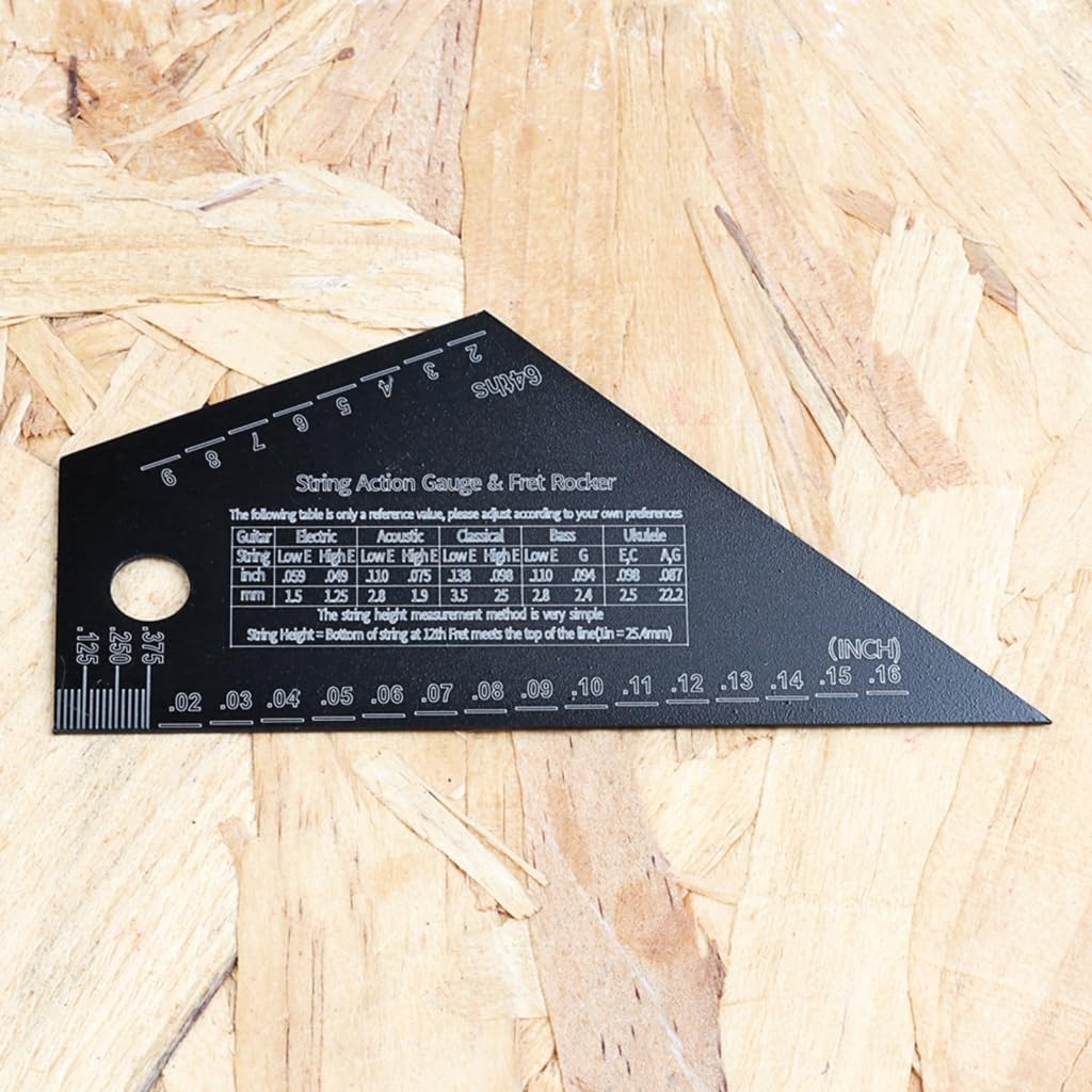 Guitar String Action Rulers Gauges Guitar Fret Leveling Rulers String Height Measurement Tool Fret Catchers Luthier Tool