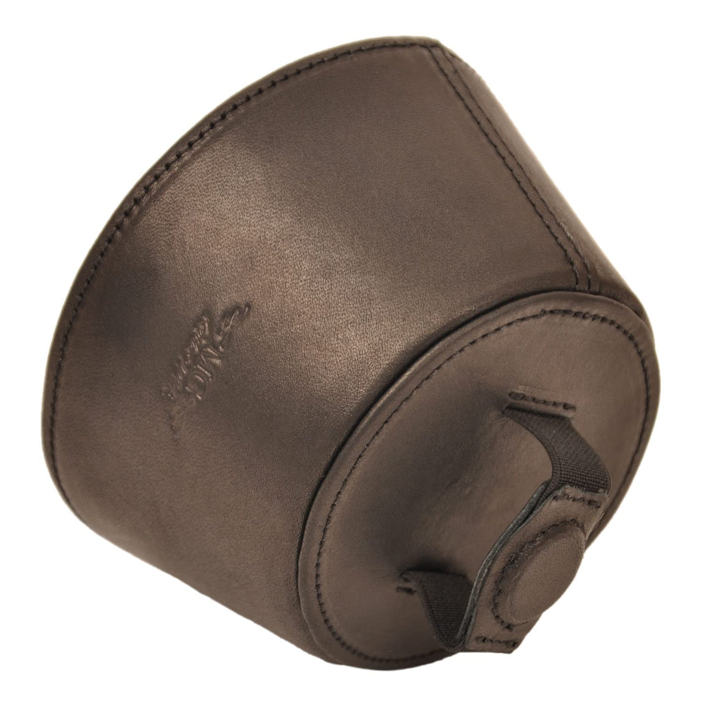 Trombone magnetic mute, lightweight leather mute for jazz and classical trombone players by MG Leather Work (Black)
