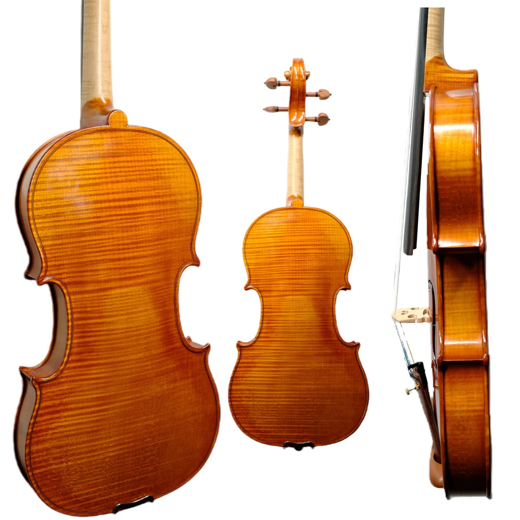 Master 4/4 Full-Size Violin | Hand-Varnished with 20+ Year Aged Italian Spruce & Bosnian Maple | Professional Orchestra Instrument for Professional soloists and session players (VIO1328)