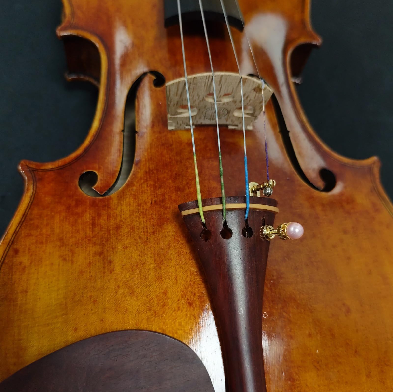 Handmade Creative Violin Fine Tuning Violin Tuners Violin Screw Violin String Adjusters for 3/4 4/4 Violins (20-Sapphire) Fiddle Fine Tuner