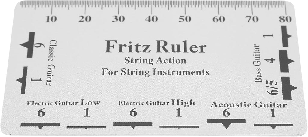 String Action Gauge Ruler Repair Set Up Tool Kit for Electric Bass Acoustic Guitar - Compact and Useful