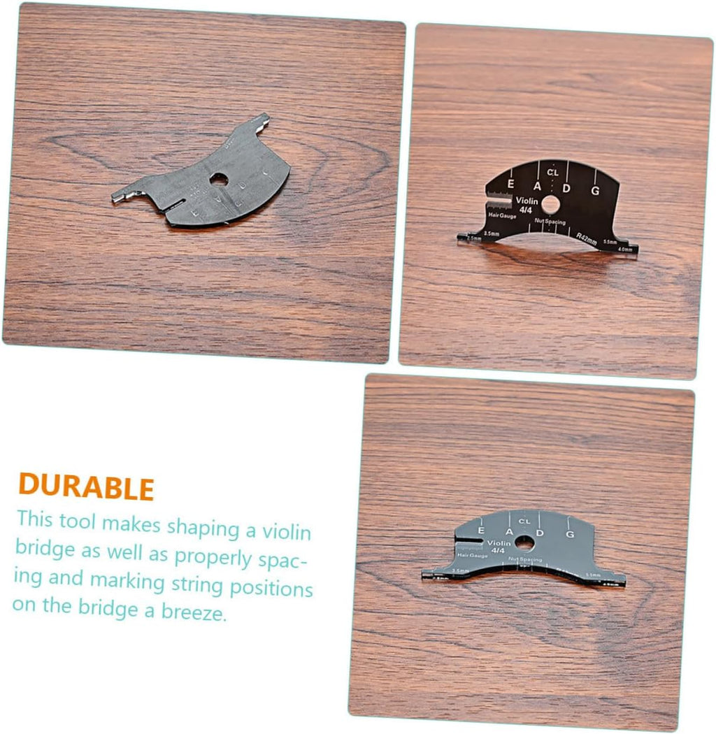 Practical Violin Bridge Measuring Tool Durable Violin Fingerboard Template for Accurate String Spacing and Positioning Essential Accessory