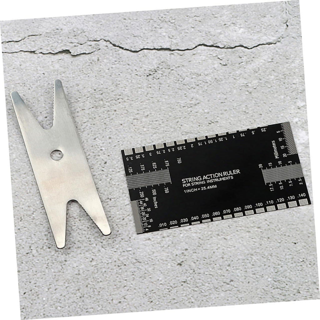 TOYANDONA Guitar Supplies Violin String Ruler Kit String Action Gauge Tool Violin Tool Ruler