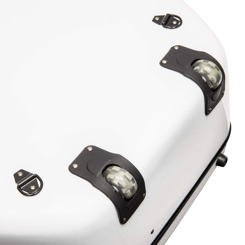 MI&VI CC-9001 Pure 100% Carbon Fiber Cello Case (Full Size) 4/4 with Wheels | Carry Straps | 8lb Lightweight | Tough Shell (3K Blue)