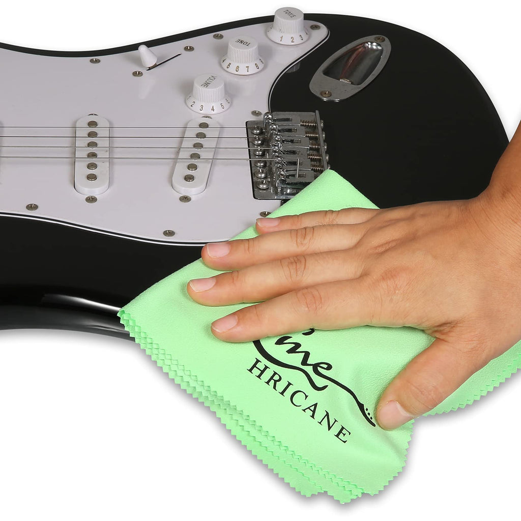 Guitar Cloths Ultrafine fiber suede (12"x12" Cloths) Plush Polishing Cloths for Musical Instruments Premium Polishing & Cleaning Cloths for Guitar Violin Piano Clarinet Trumpet (6 Pack Blue)