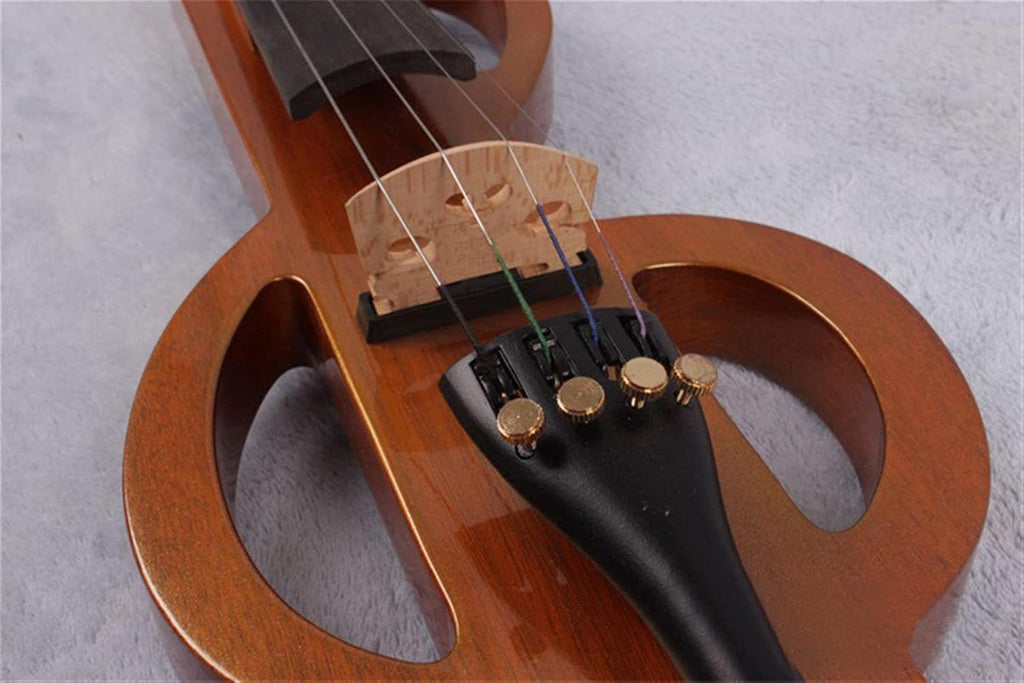 Cello Kit Violin Electronic Silent Violin 4/4 Handmade Case+Bow Cable