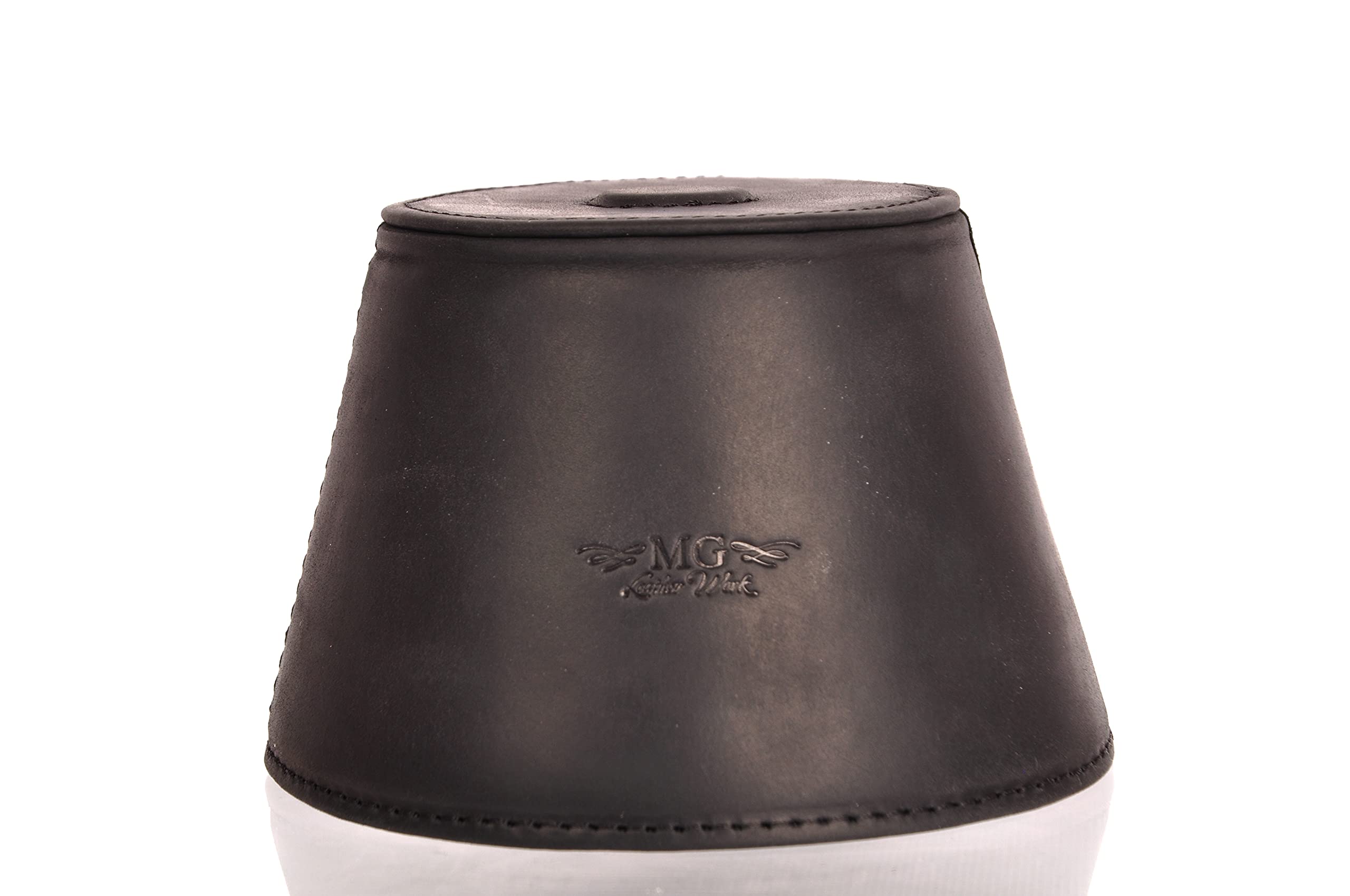 Trombone magnetic mute, lightweight leather mute for jazz and classical trombone players by MG Leather Work (Black)