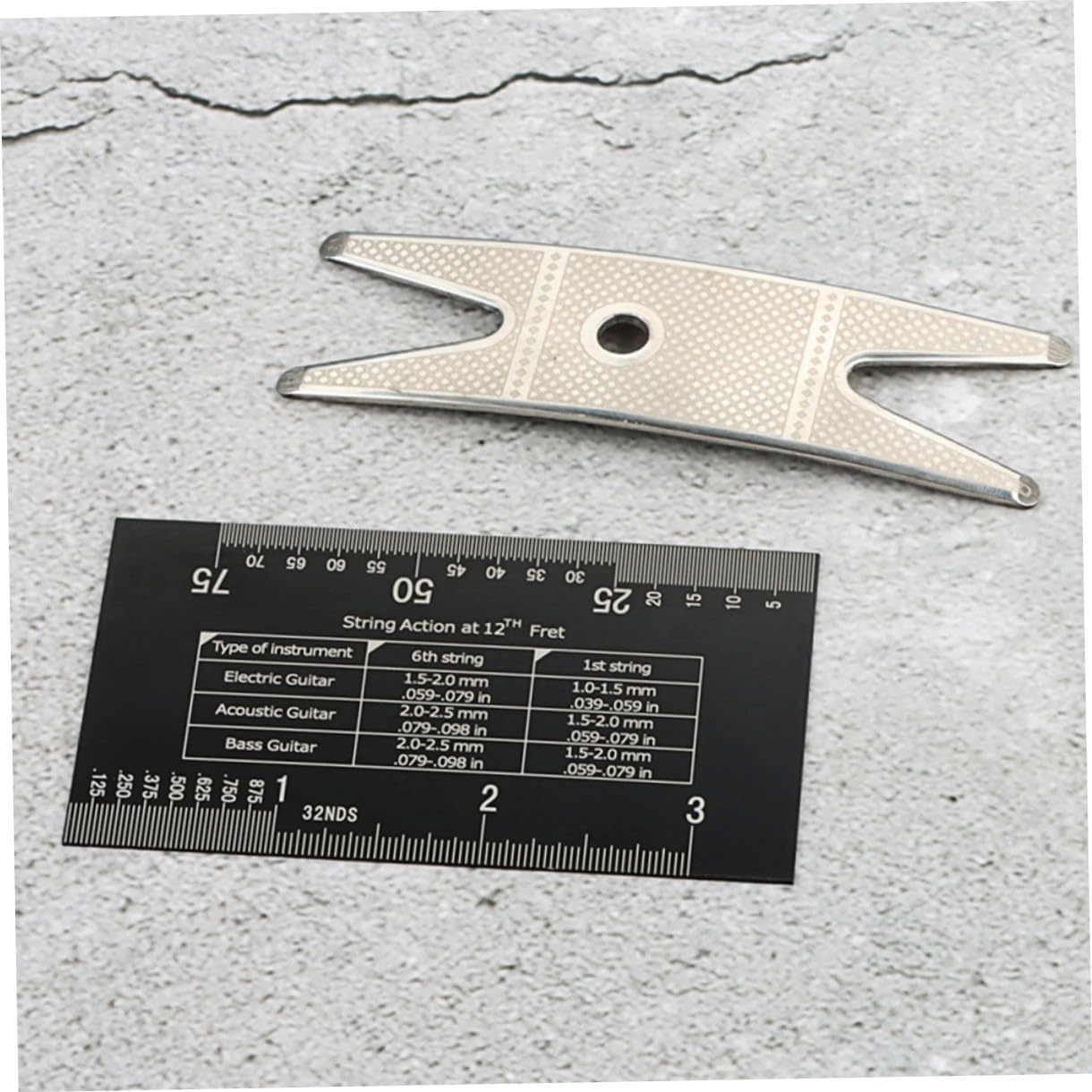 Hemoton Violin Accessories Tool String Action Ruler Guitar Setup Kit String Measuring Ruler Electric Guitar Action Easy to Use and Store
