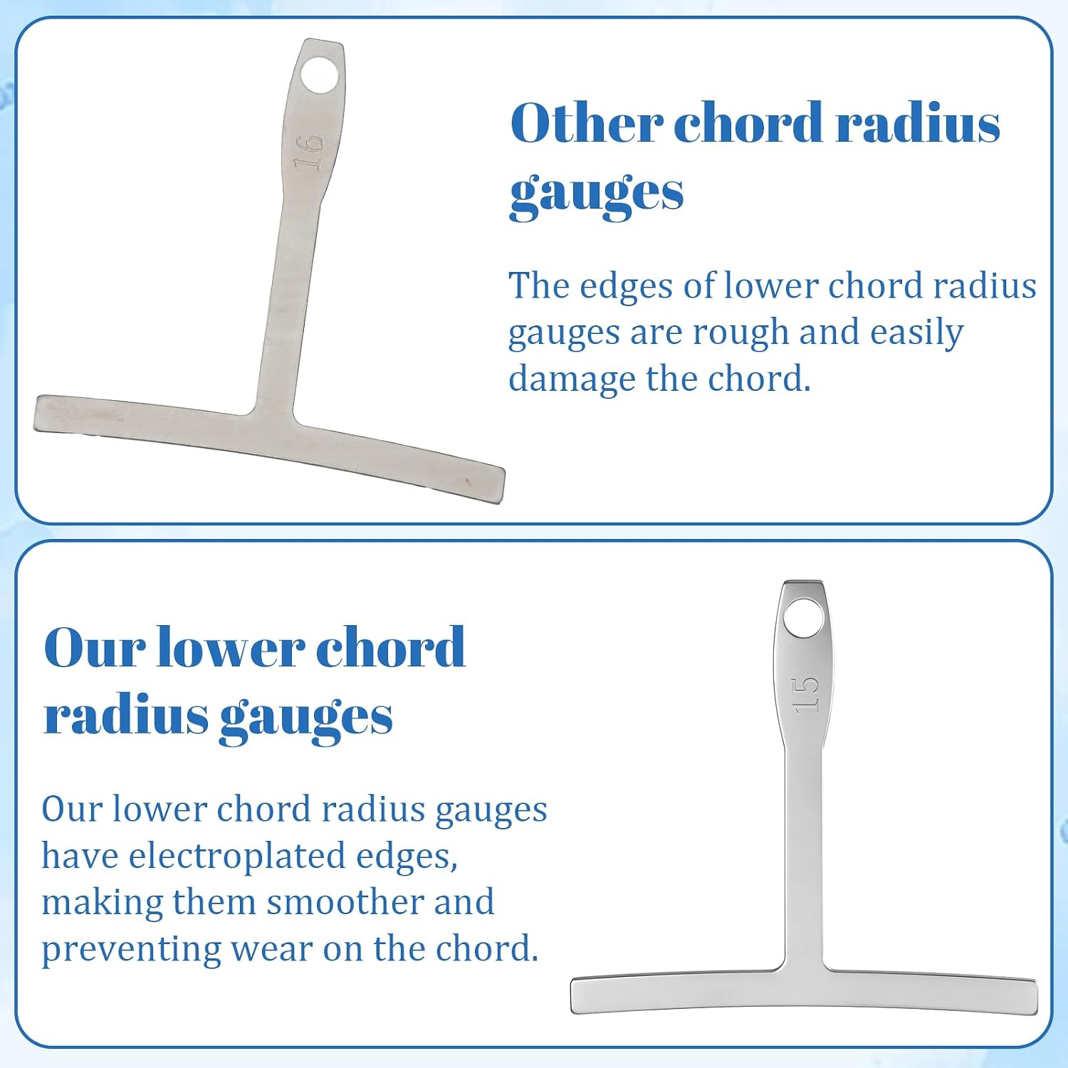 9 Pcs Guitar Radius Gauge Set Luthier Tools Understring Guitars String Height Gauge String Action Gauges Measuring Tool Guitars Setup Repair Kit