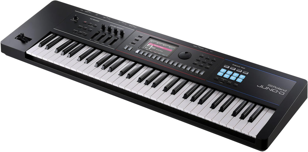 Roland JUNO-D8 Synthesizer Bundle with Adjustable Stand, Bench, Sustain Pedal, Cover, Austin Bazaar Instructional Video, and Polishing Cloth