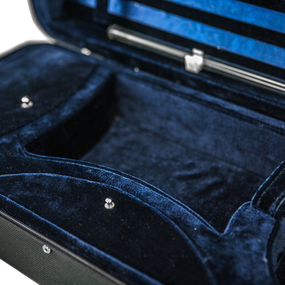 SKY Violin Triangle Case Lightweight 3/4 Size Black Color