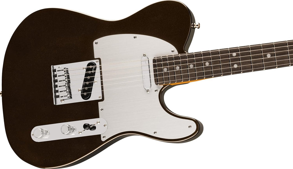 Fender American Ultra II Telecaster Electric Guitar - Texas Tea with Ebony Fingerboard | Alder Body, Quartersawn Maple Neck, 10-14 Ebony Compound-Radius Fingerboard, Ultra Ii Noiseless Pickups, Deluxe Case