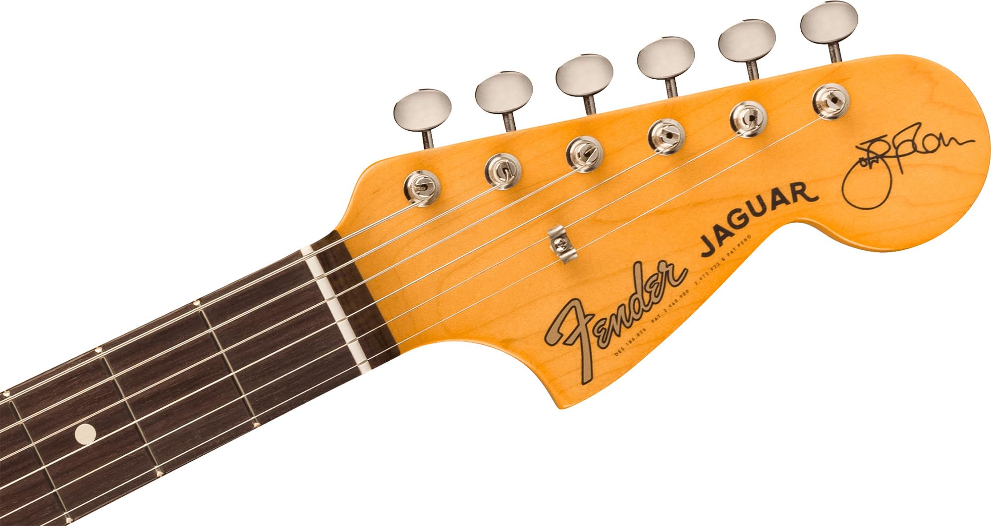 Fender Johnny Marr Jaguar - Olympic White Bundle with Tweed Case, Cable, Strap, and Guitar Cleaning Kit