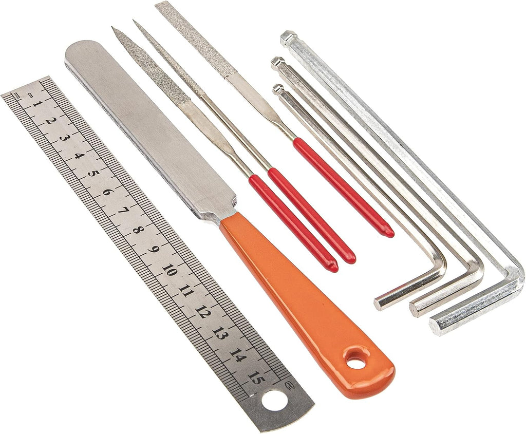 20Pcs Yootones Guitar Tool Kit Repairing Maintenance Tools with String Organizer Guitar Winder String Cutter String Action Ruler Gauge