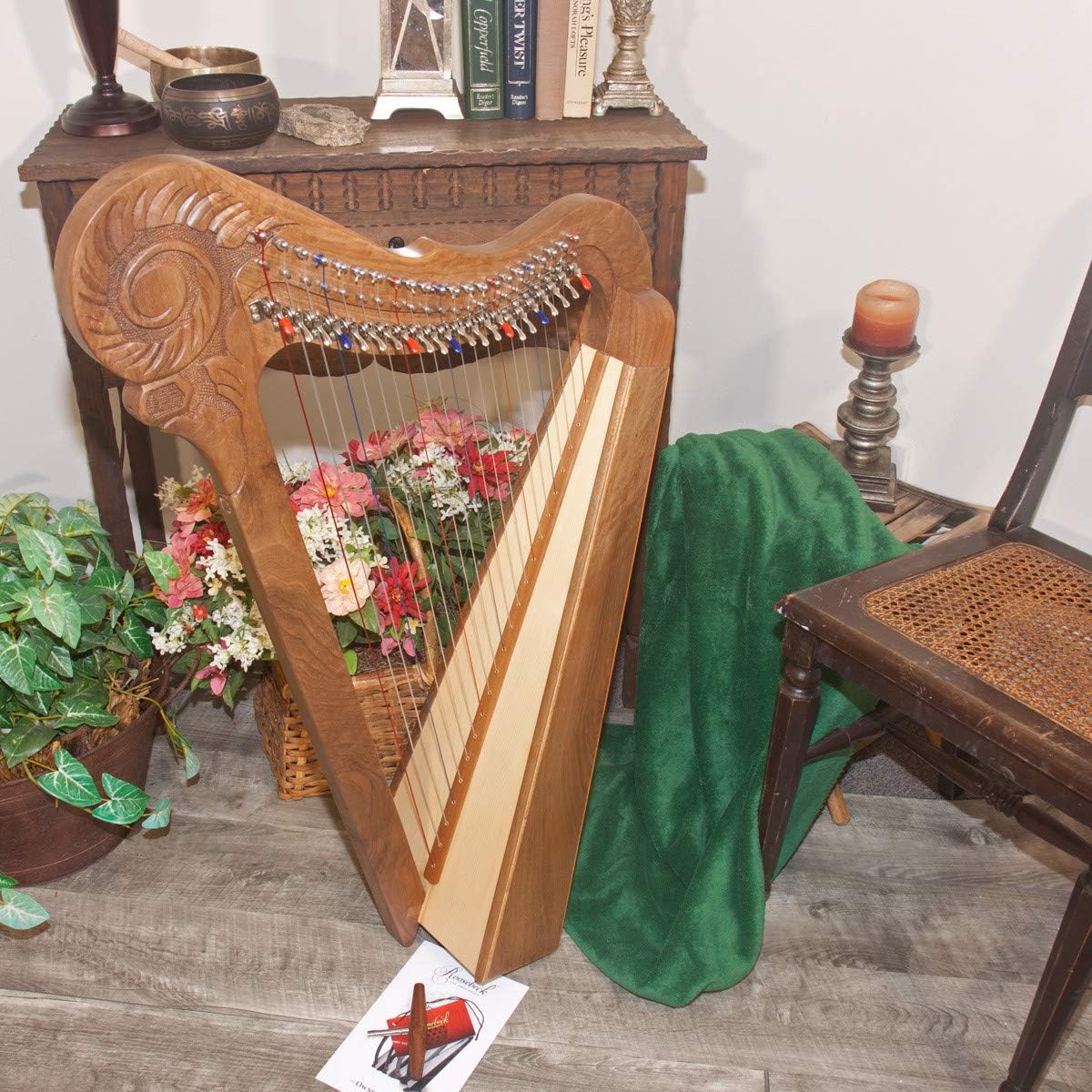 Roosebeck 22-String Parisian Harp w/Full Chelby Levers