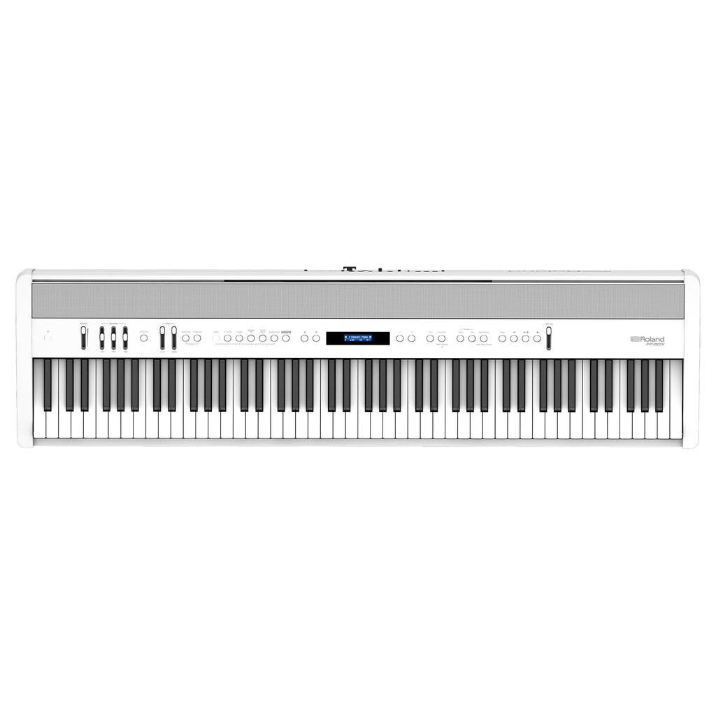 Roland FP-60X | Pro Performance 88-Note Digital Piano | Built-In Powerful Amplifier & Custom Stereo Speakers | Onboard Sound Customization | Curated Tones & FX | Bluetooth & MIDI Connectivity | White