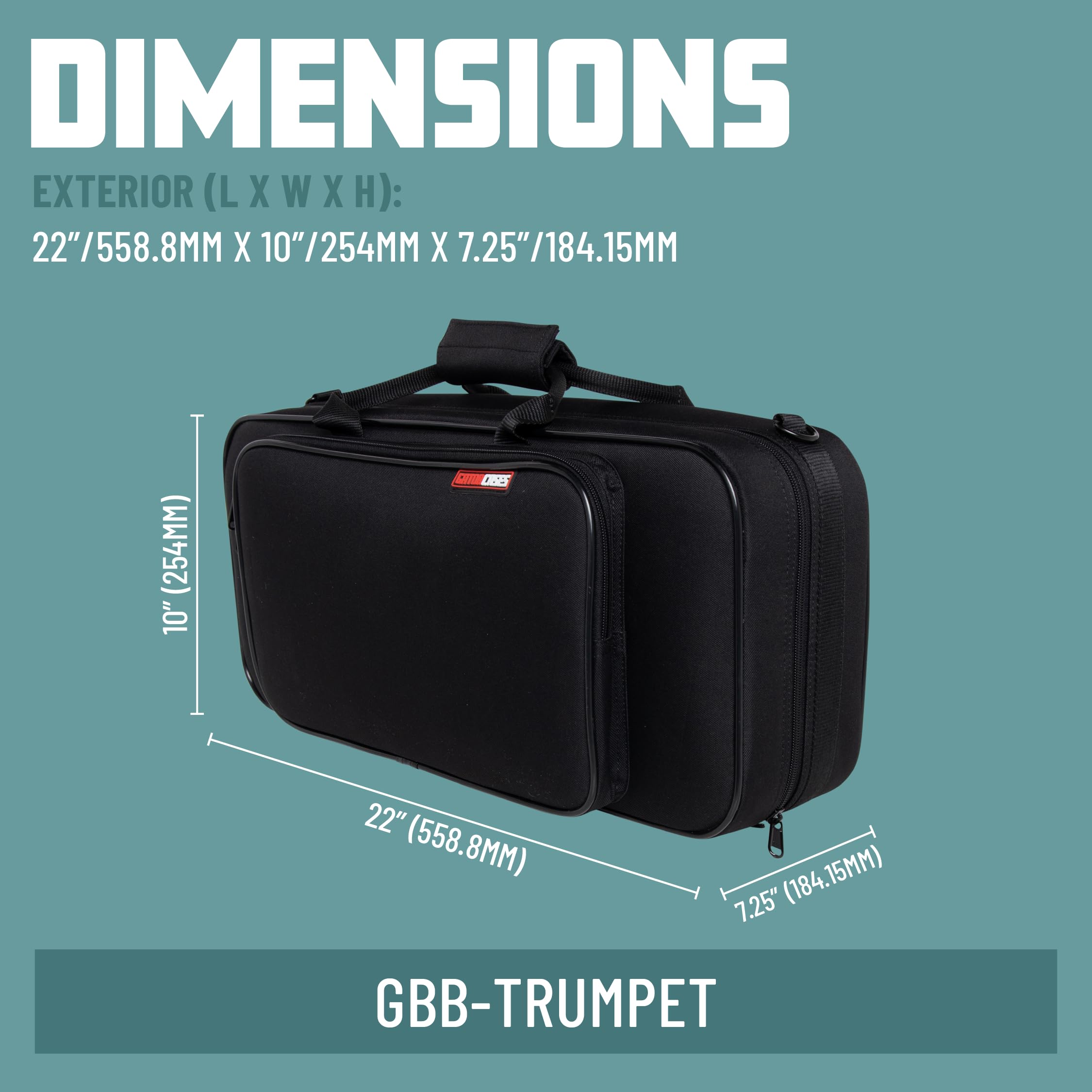 Gator Cases Largo Series Lightweight Beginner Case for Tenor Trombone; (GBB-TROMBONE)