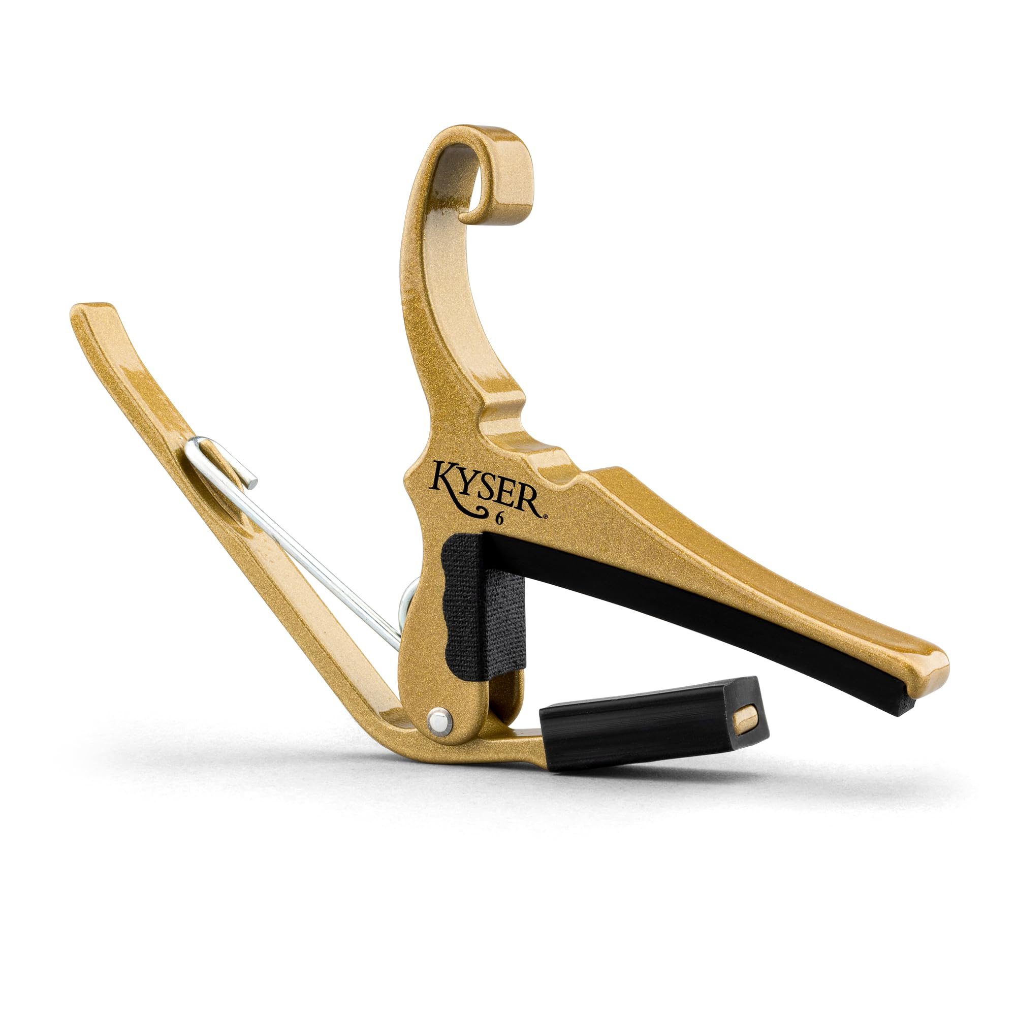 Kyser Quick-Change Guitar Capo for 6-string acoustic guitars, Black, KG6BA