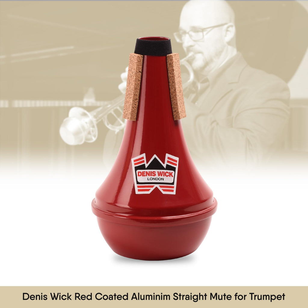 Denis Wick Straight Mute for Trumpet or Cornet, 5504 - Hand-Spun Aluminum Mute with Natural Cork - Brilliant Tone, Reliable Intonation & Tight-Bell Fit for Performance - 6.1 x 3.4 x 3.4 In, 2.26 oz