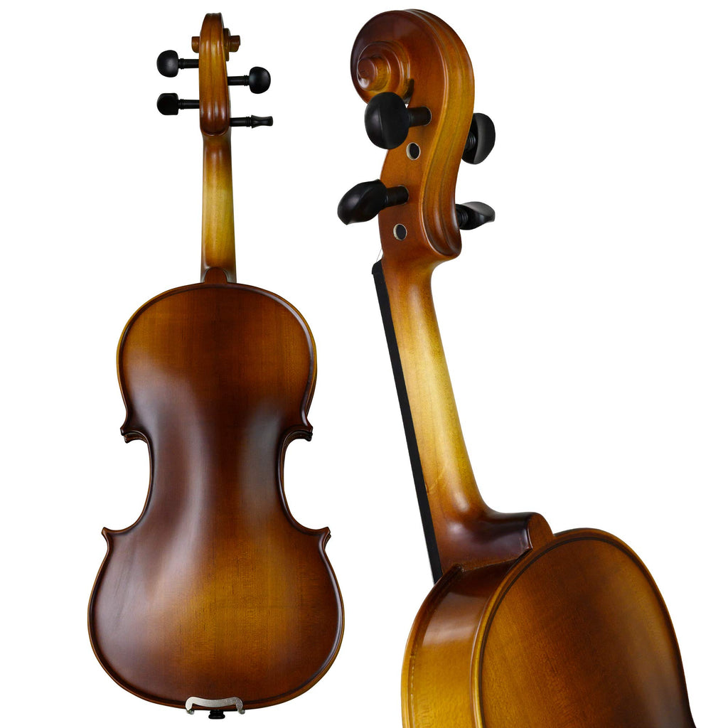 Bunnel Premier Violin Outfit 4/4 Full Size - Carrying Case and Accessories Included - Solid Maple Wood and Ebony Fittings By Kennedy Violins