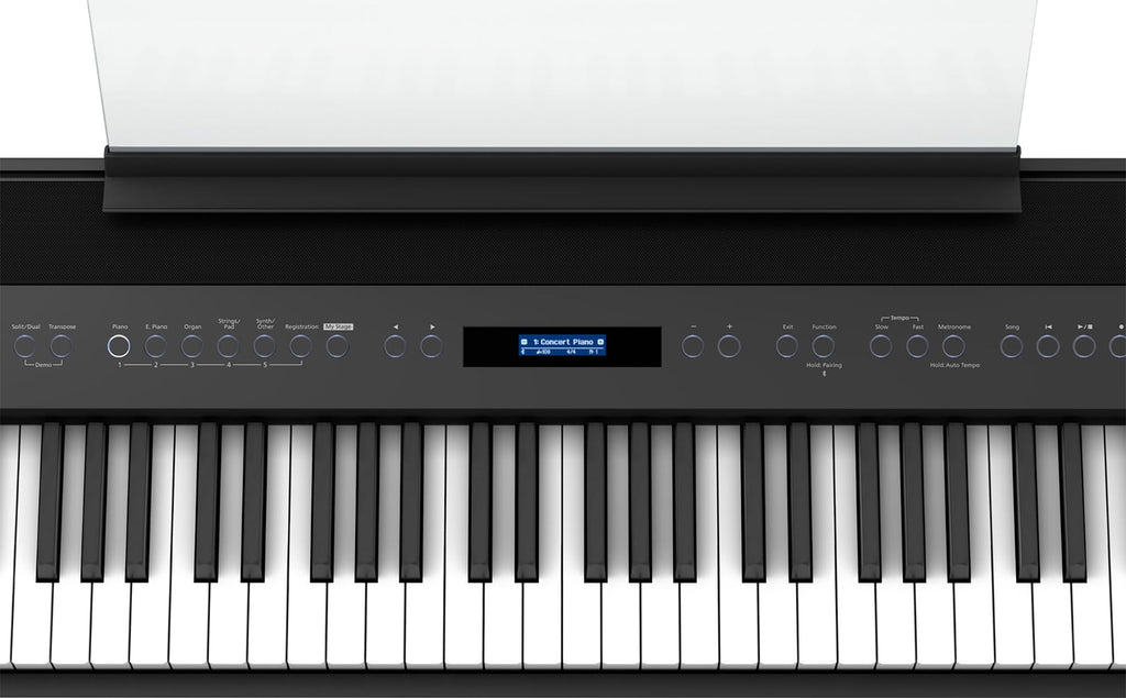 Roland FP-60X 88-Key Digital Piano - White Bundle with Adjustable Stand, Bench, Deluxe Sustain Pedal, Online Piano Lessons, Instructional DVD, and Austin Bazaar Polishing Cloth