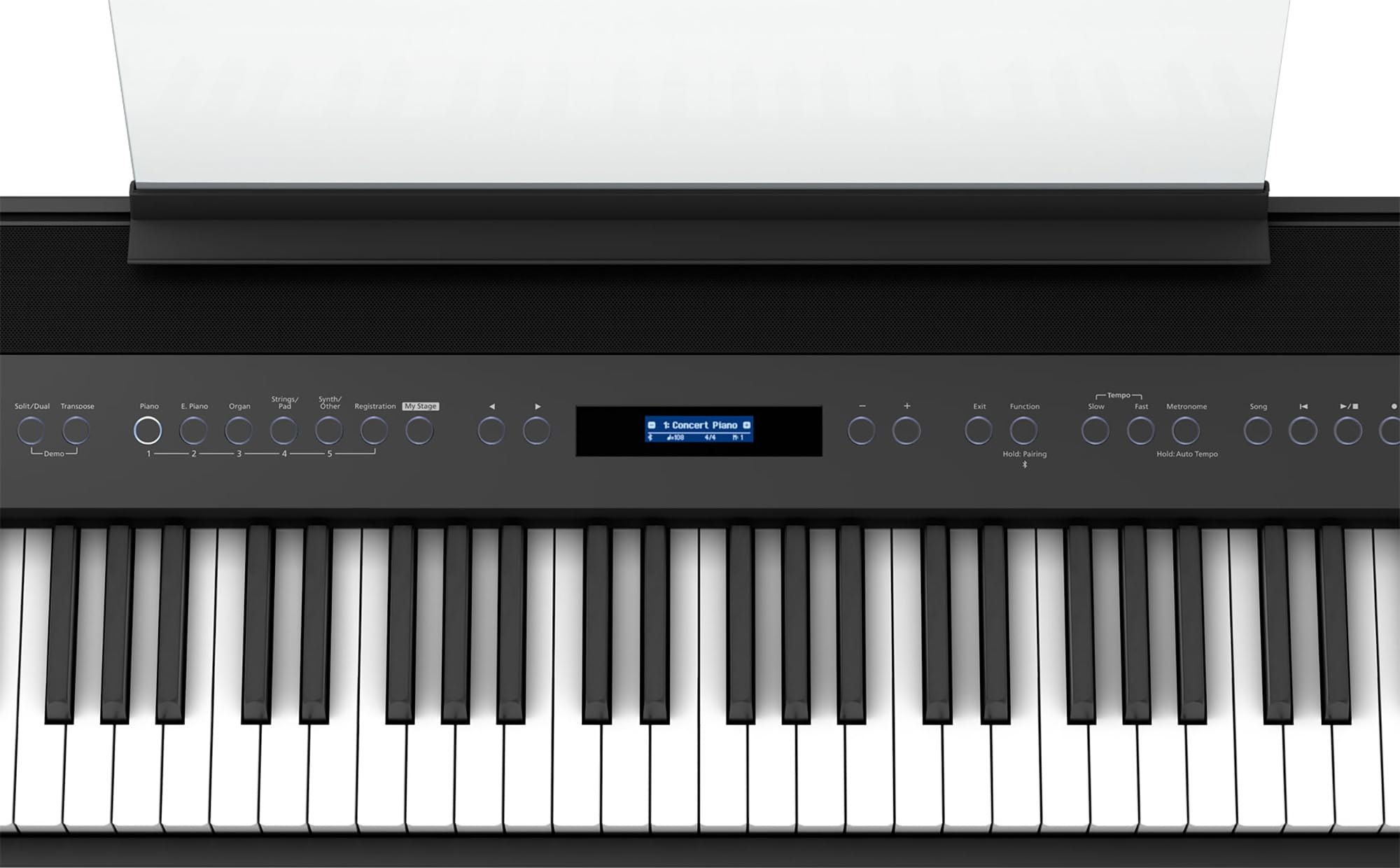 Roland FP-60X 88-Key Digital Piano - White Bundle with Adjustable Stand, Bench, Deluxe Sustain Pedal, Online Piano Lessons, Instructional DVD, and Austin Bazaar Polishing Cloth