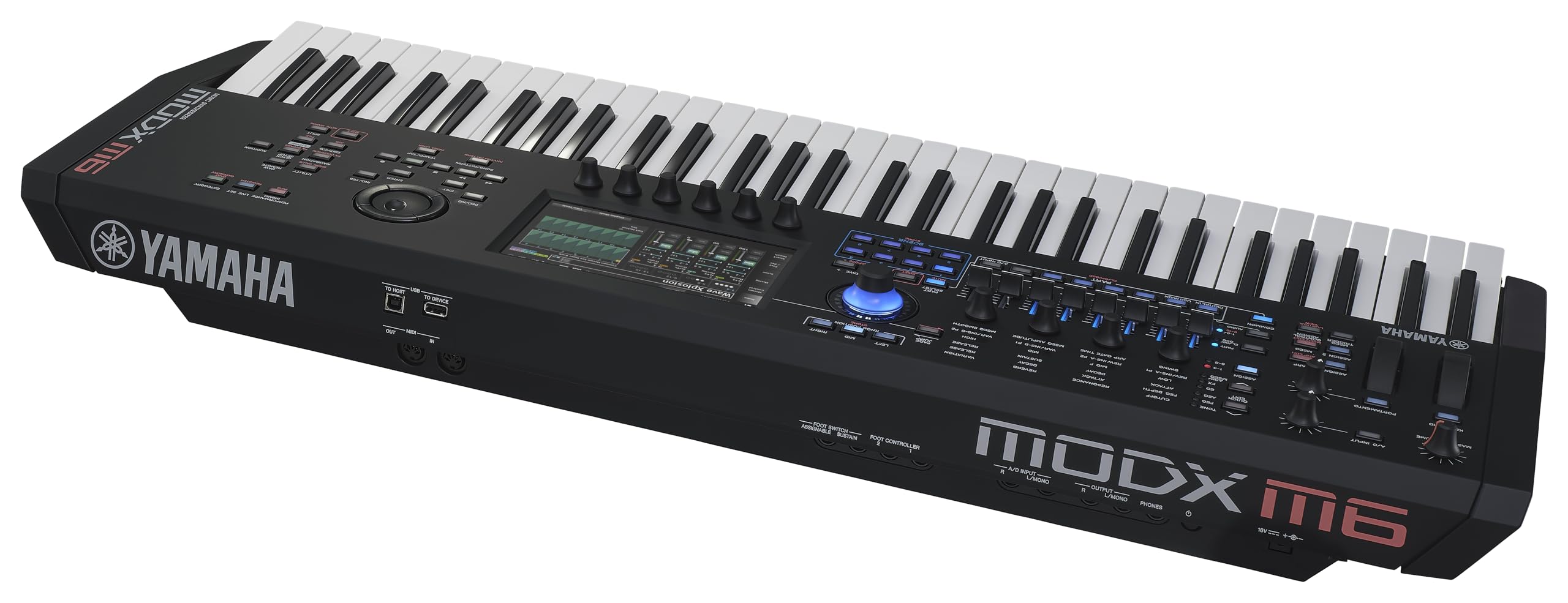 Yamaha 61-Key Music Synthesizer with Improved Keyboard Action, Performance Focused for Next Generation Sound Exploration, Expressive Control and Optimized Workflow MODX M6