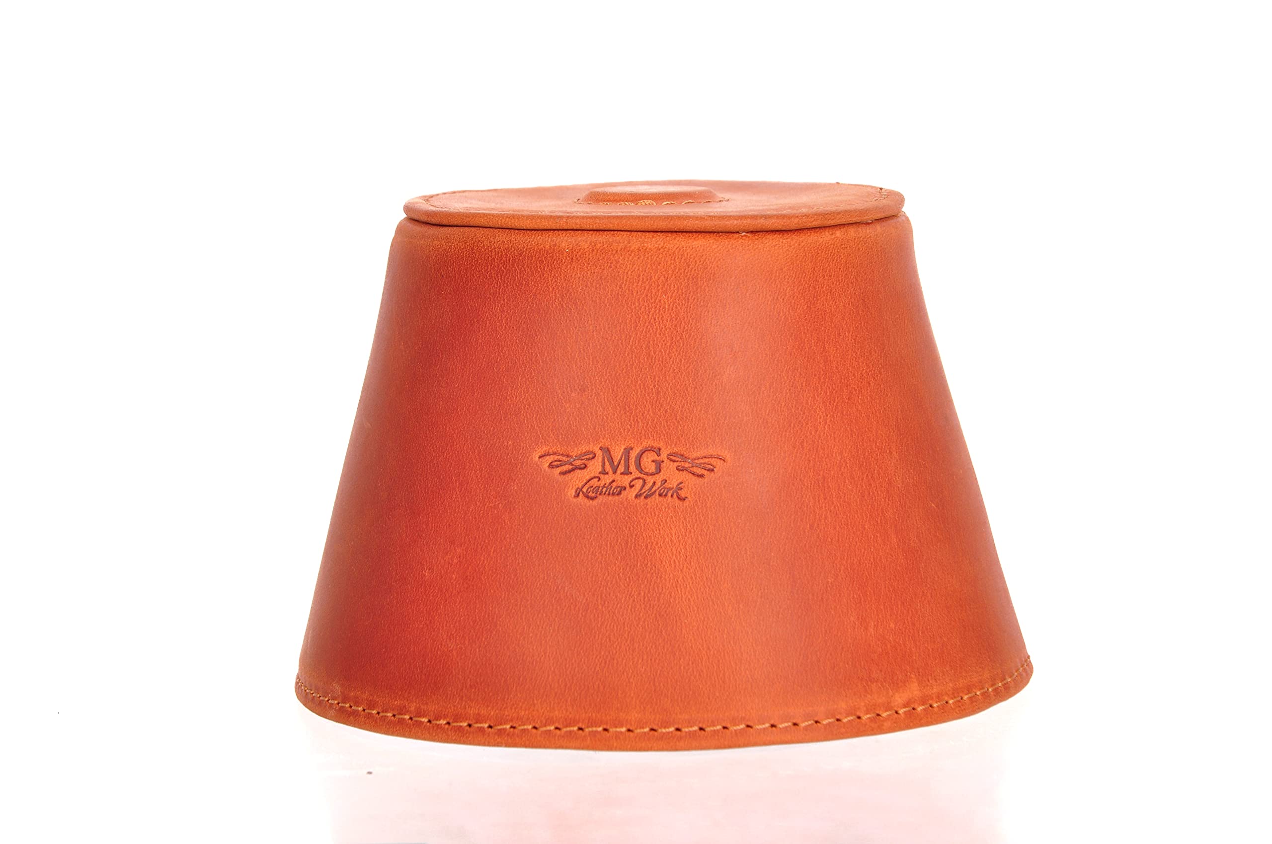 Trombone magnetic mute, lightweight leather mute for jazz and classical trombone players by MG Leather Work (Black)