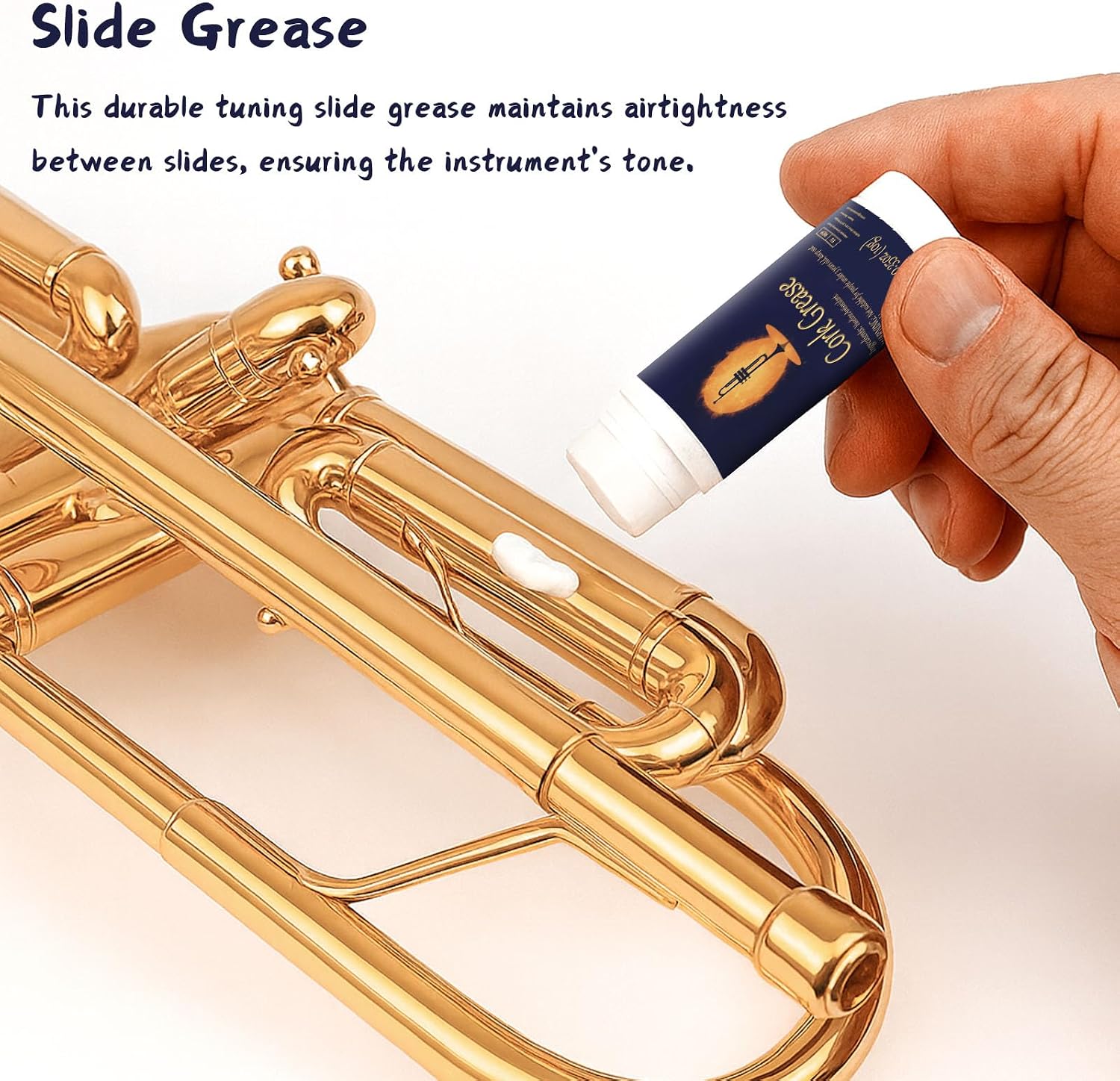 Trumpet Cleaning Kit, Clean and Care Horn, Trumpet Valve Oil Kit with Valve Oil, Slide Grease, Cork Grease, Cleaning Cloth, Mouthpiece/Valve/Bore Brushes, Polishing Cloth