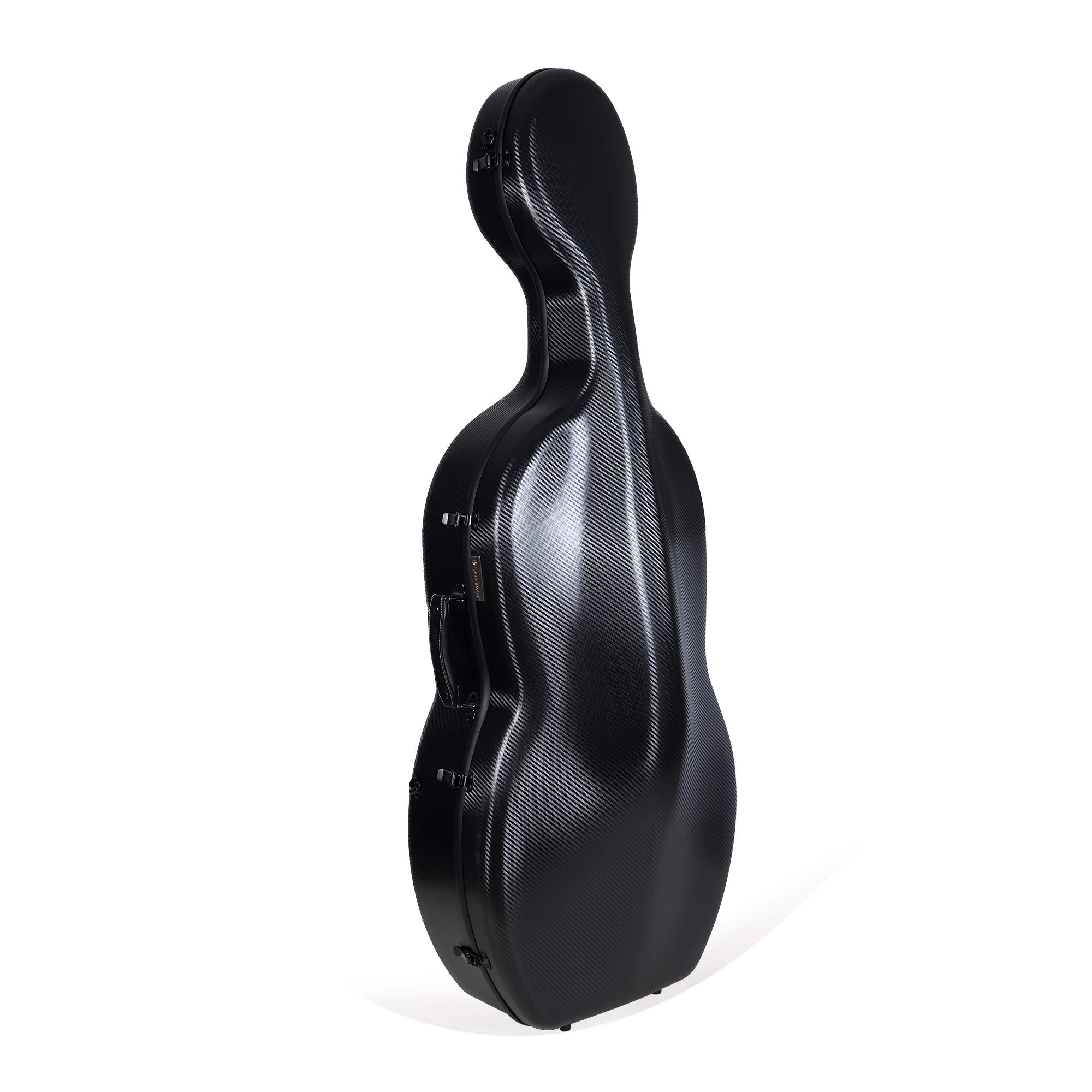 Crossrock Fiberglass 4/4 Cello Case with Wheels for Full Size Cello | Bright Yellow Finish, Velvet Interior, Waterproof Latches, Backpack Straps – Hardshell Protection- (CRF1020CEFYL)