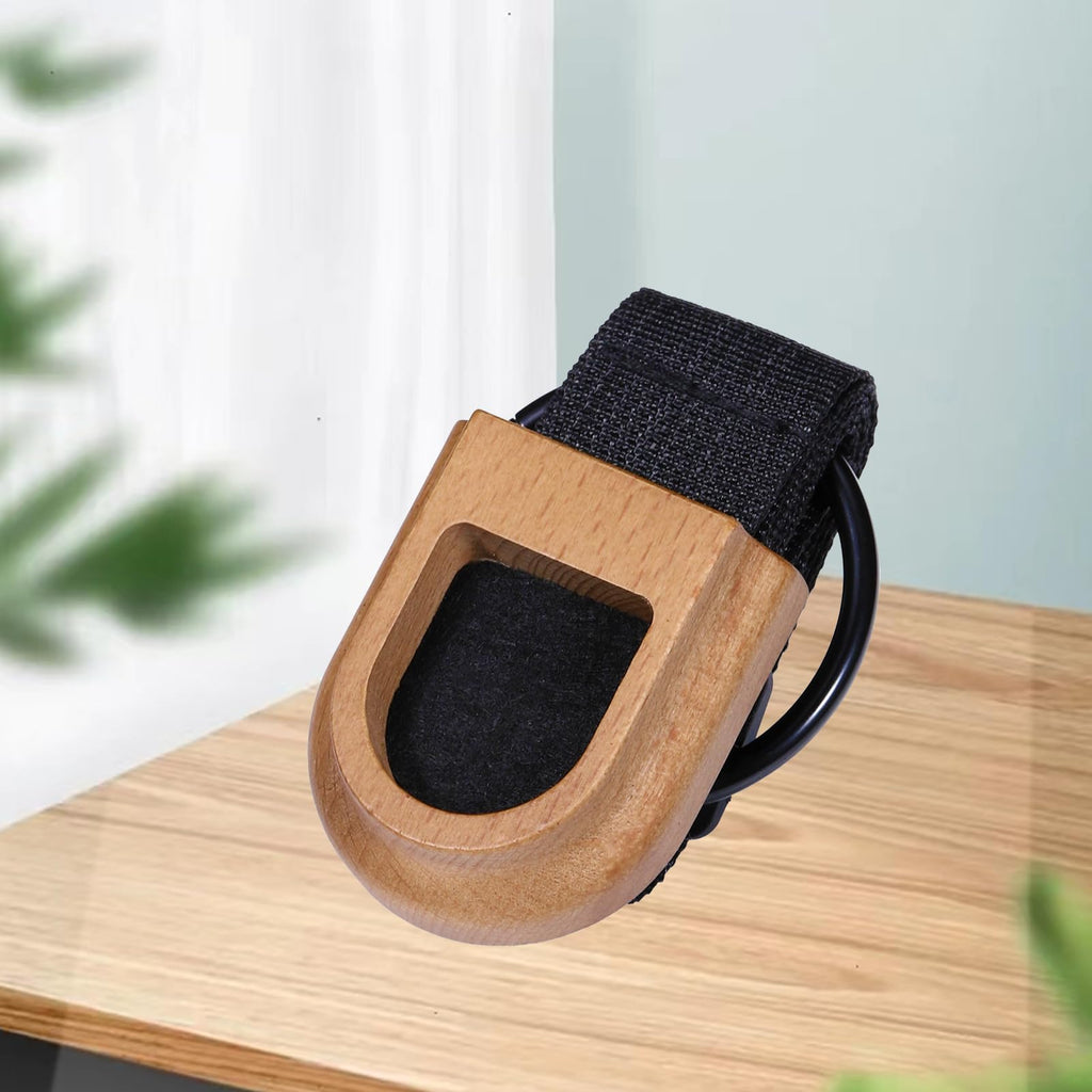 Adjustable Cello Endpin Anchor Non-slip with O-ring Stopper Stand Thick Pad Antiskid Sponge for Cellist Practice Performanc, Stopper Rest Holder Stand Antiskid Device Adjustable Strap (Wooden)