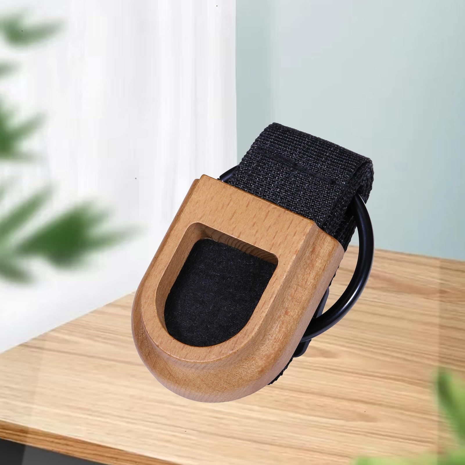 Adjustable Cello Endpin Anchor Non-slip with O-ring Stopper Stand Thick Pad Antiskid Sponge for Cellist Practice Performanc, Stopper Rest Holder Stand Antiskid Device Adjustable Strap (Wooden)