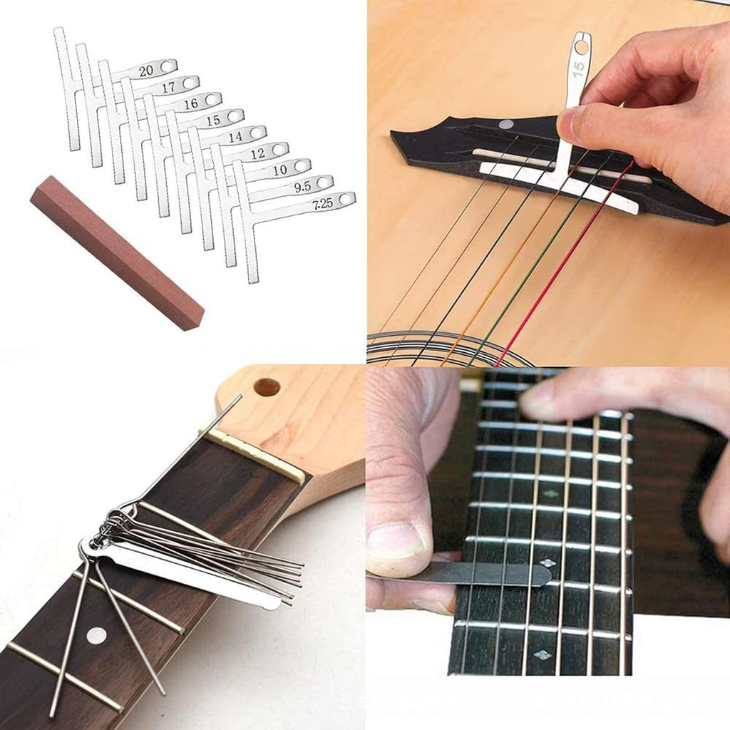 72Pcs Guitar Repair Tool Kit Maintenance Set with Strings & Tools | Complete guitar setup and maintenance kit with repair tools, strings, picks and storage case for players and technicians