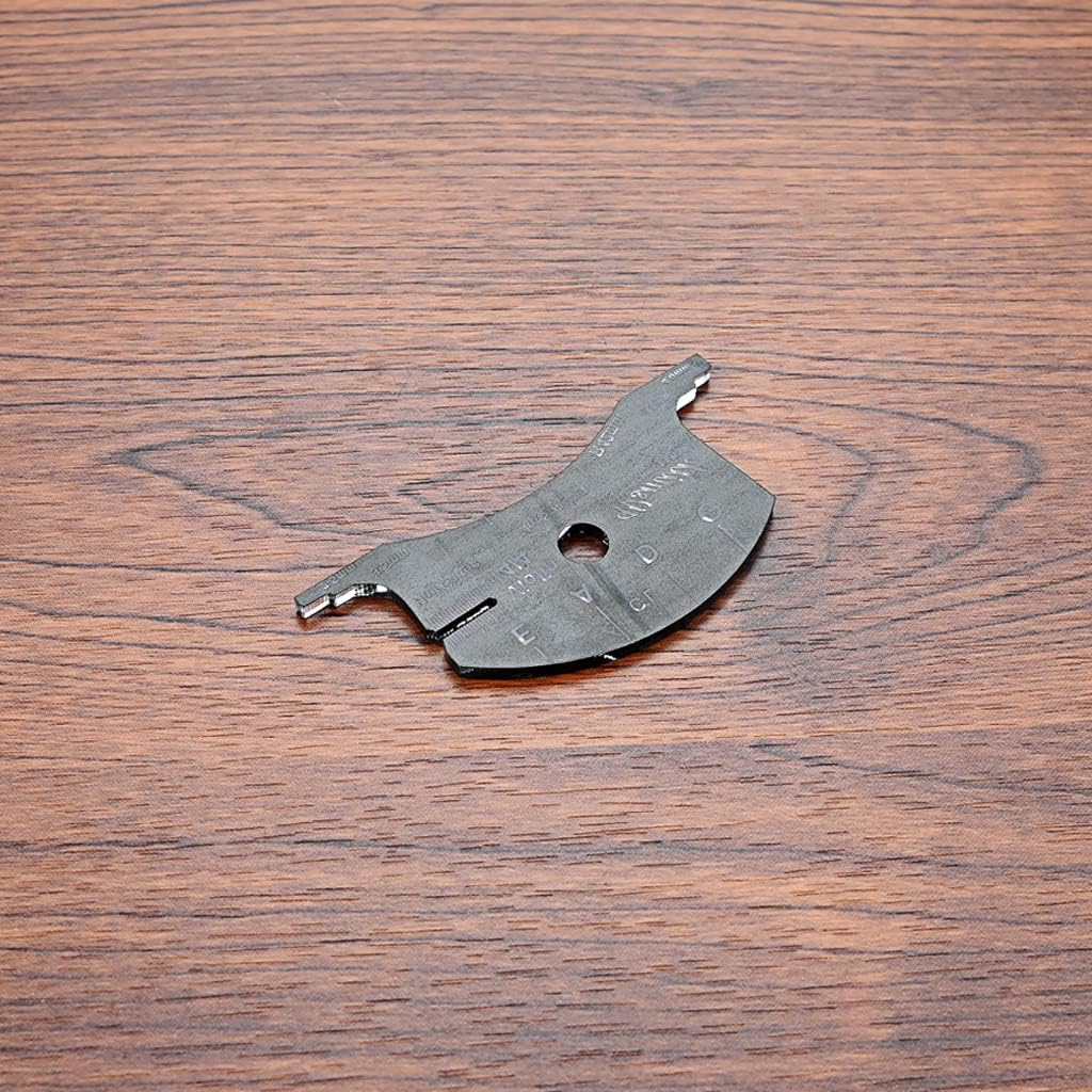 Alnicov Violin Bridges Repair Reference Tool Fingerboard Scraper Making Template Tool 4/4 Black