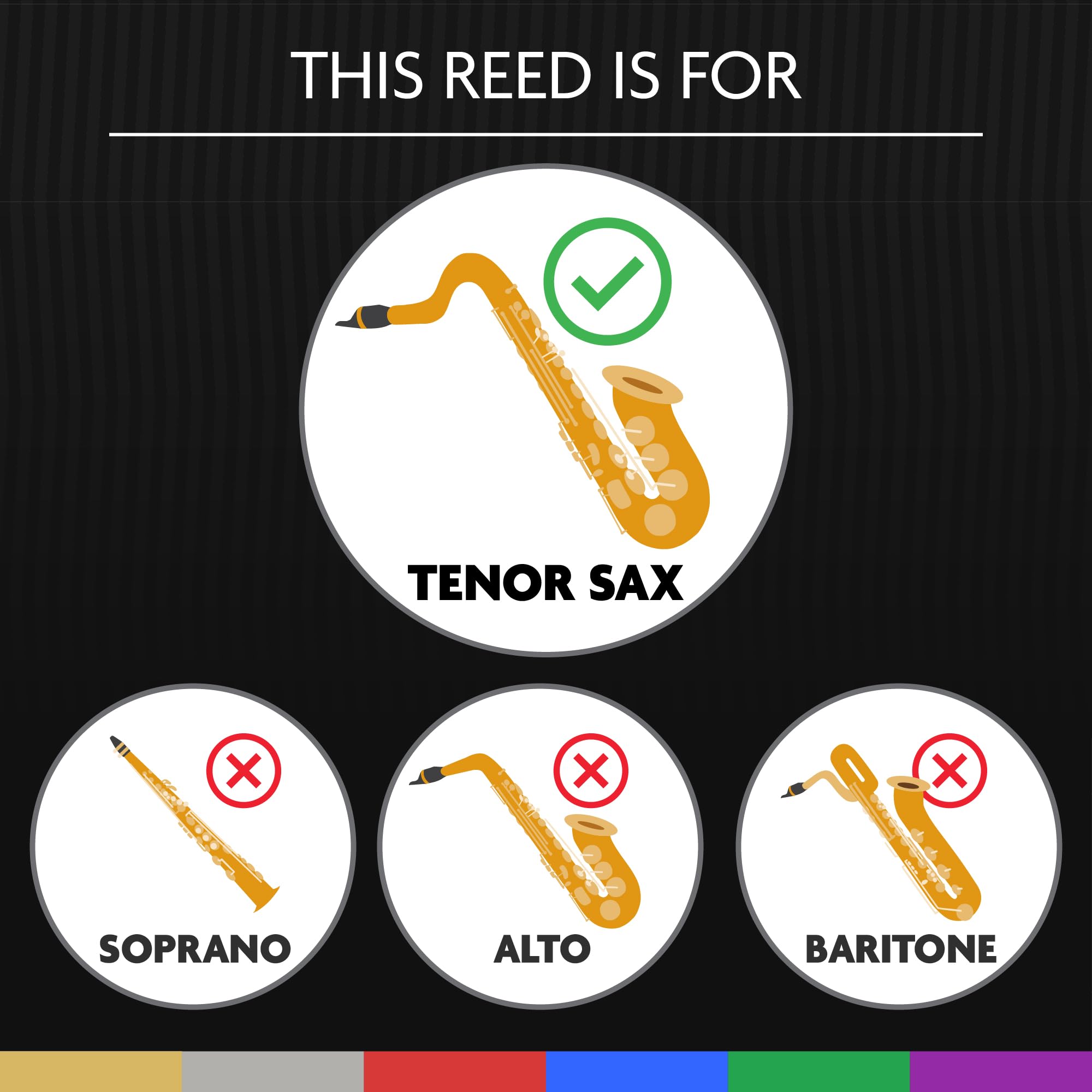 Légère Reeds - Tenor Saxophone Reed, French Cut, Strength 2.50 (TSF2.50) - Premium Synthetic Woodwind Reed