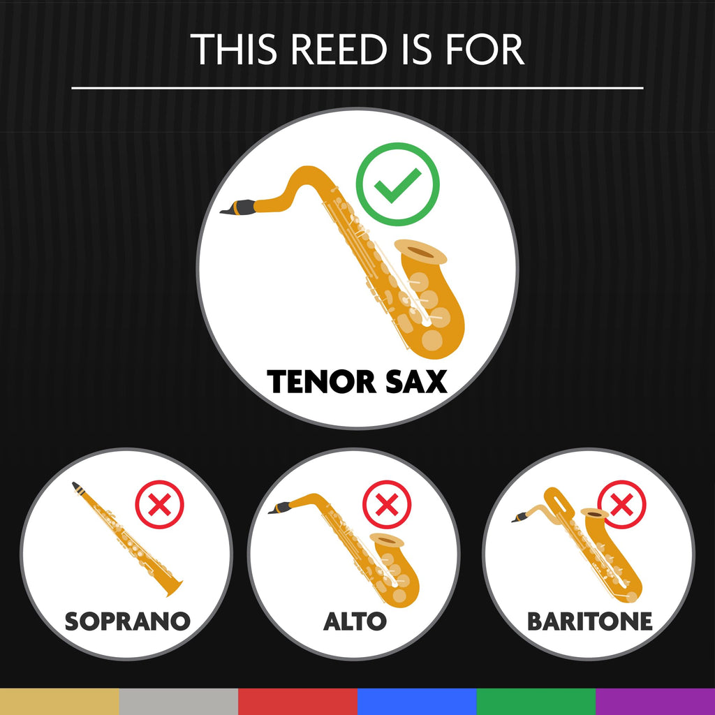 Légère Reeds - Tenor Saxophone Reed, French Cut, Strength 2.50 (TSF2.50) - Premium Synthetic Woodwind Reed