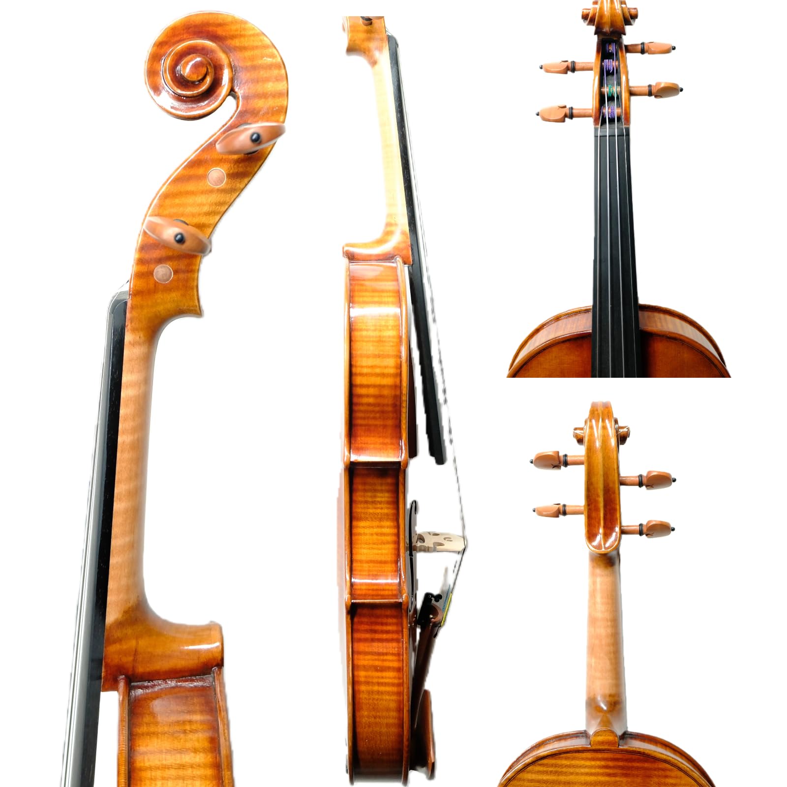 Master 4/4 Full-Size Violin | Hand-Varnished with 20+ Year Aged Italian Spruce & Bosnian Maple | Professional Orchestra Instrument for Professional soloists and session players (VIO1328)