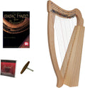 Roosebeck 19-String Pixie Harp w/Full Chelby Levers - Book & Extra Strings