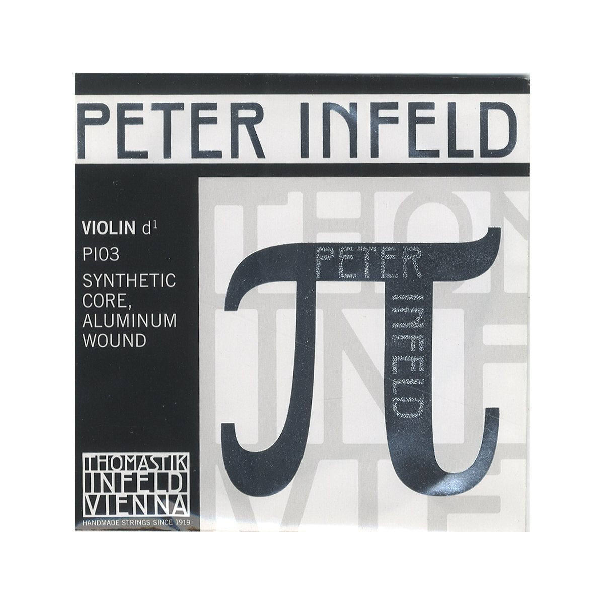 Thomastik-Infeld Peter Infeld Violin String Set, 4/4 Size, Medium Tension - PI100 - Synthetic Core A, D, G with Platinum Plated E - Outstanding Projection & Playability, Wide Range of Sound Colors