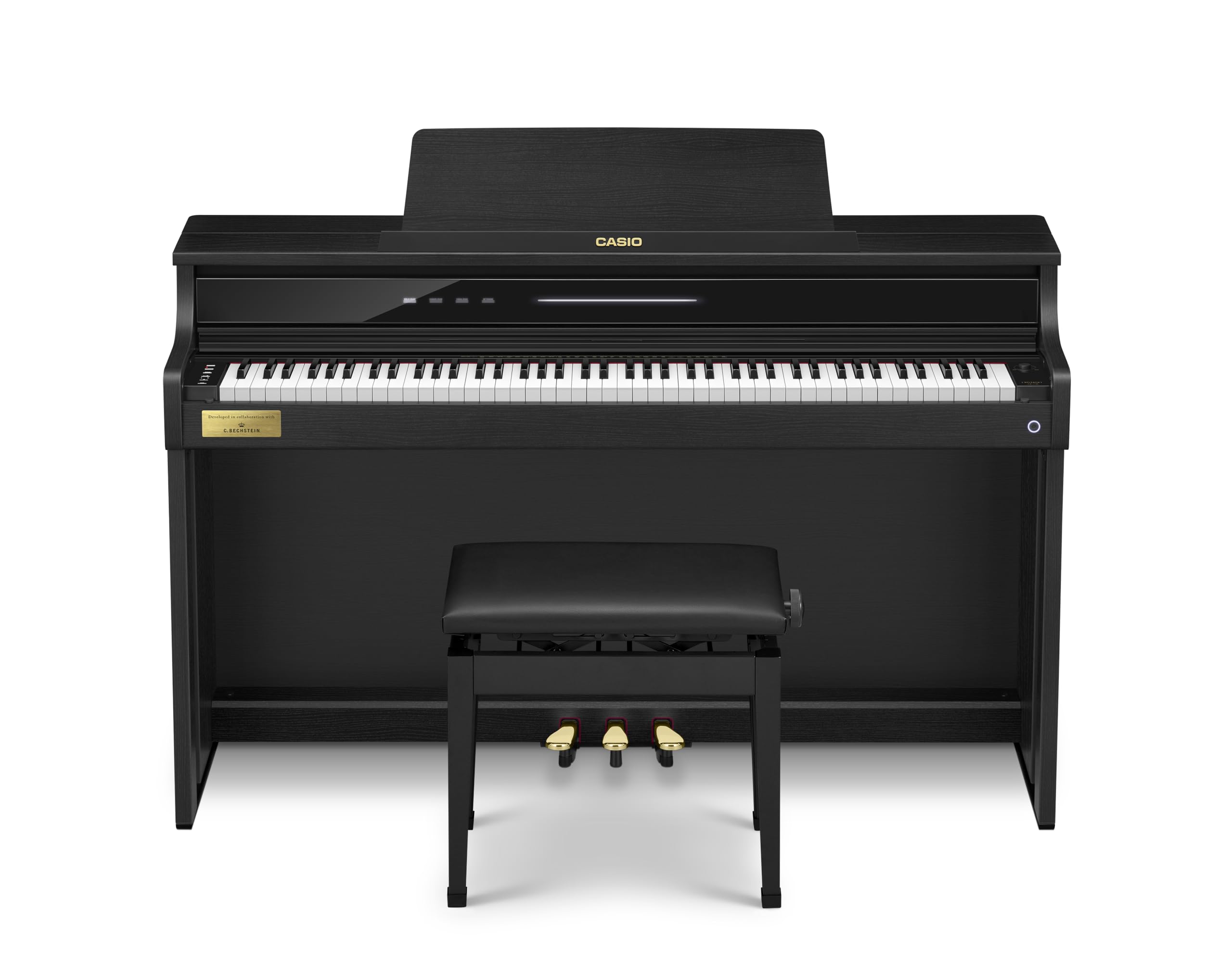 Casio Celviano AP-750 – 88-Key Digital Console Piano | Smart Hybrid Hammer Action Keyboard CELVIANO Edition | 39 Built In Tones | Black