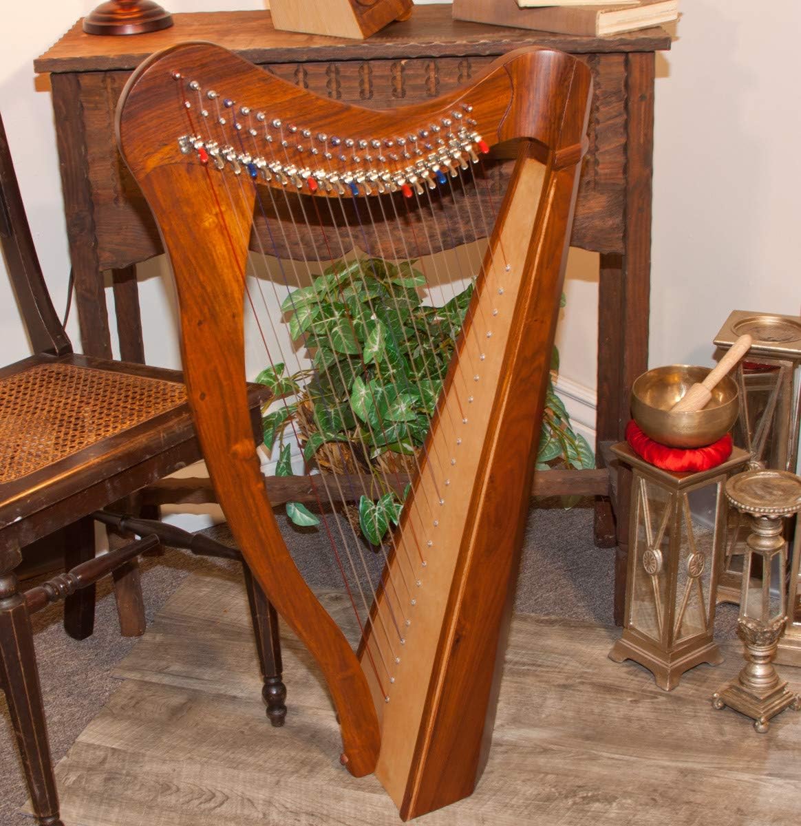 Roosebeck 22-String 5-Panel Heather Harp w/Chelby Levers & Play Book