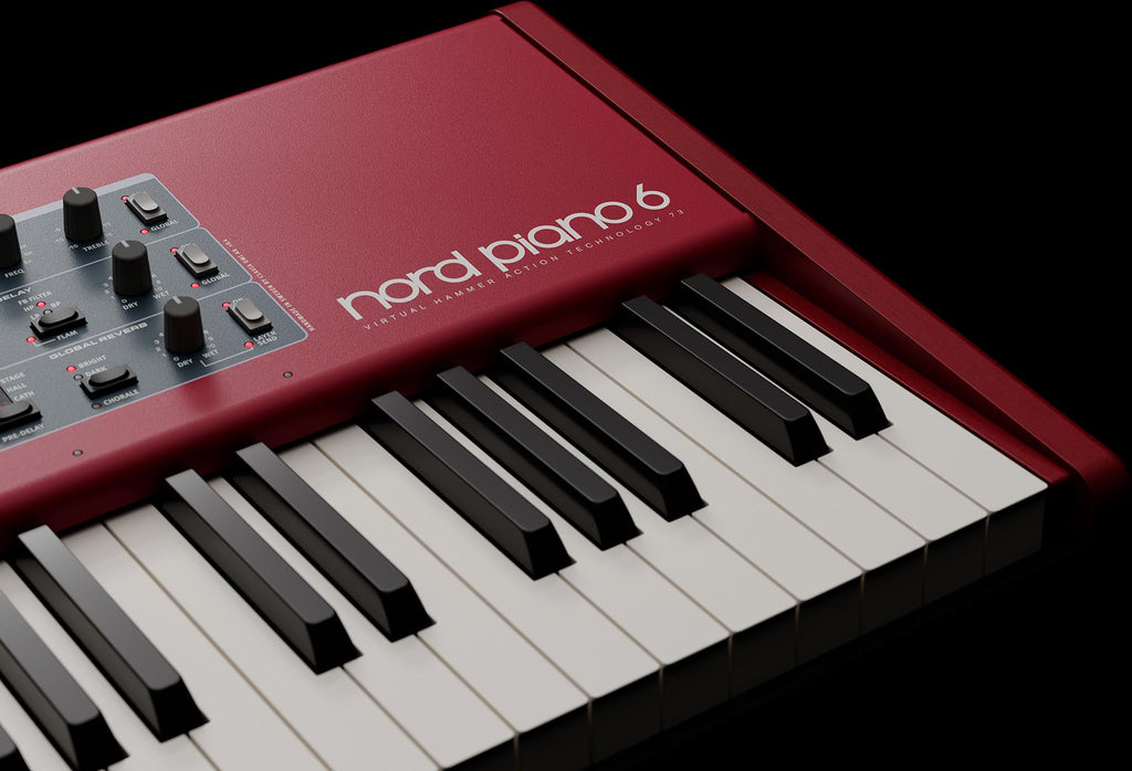 Nord Stage 4 88-Key Digital Piano Bundle with Adjustable Stand, Bench, Sustain Pedal, Headphones, Instrument Cable, and Austin Bazaar Polishing Cloth