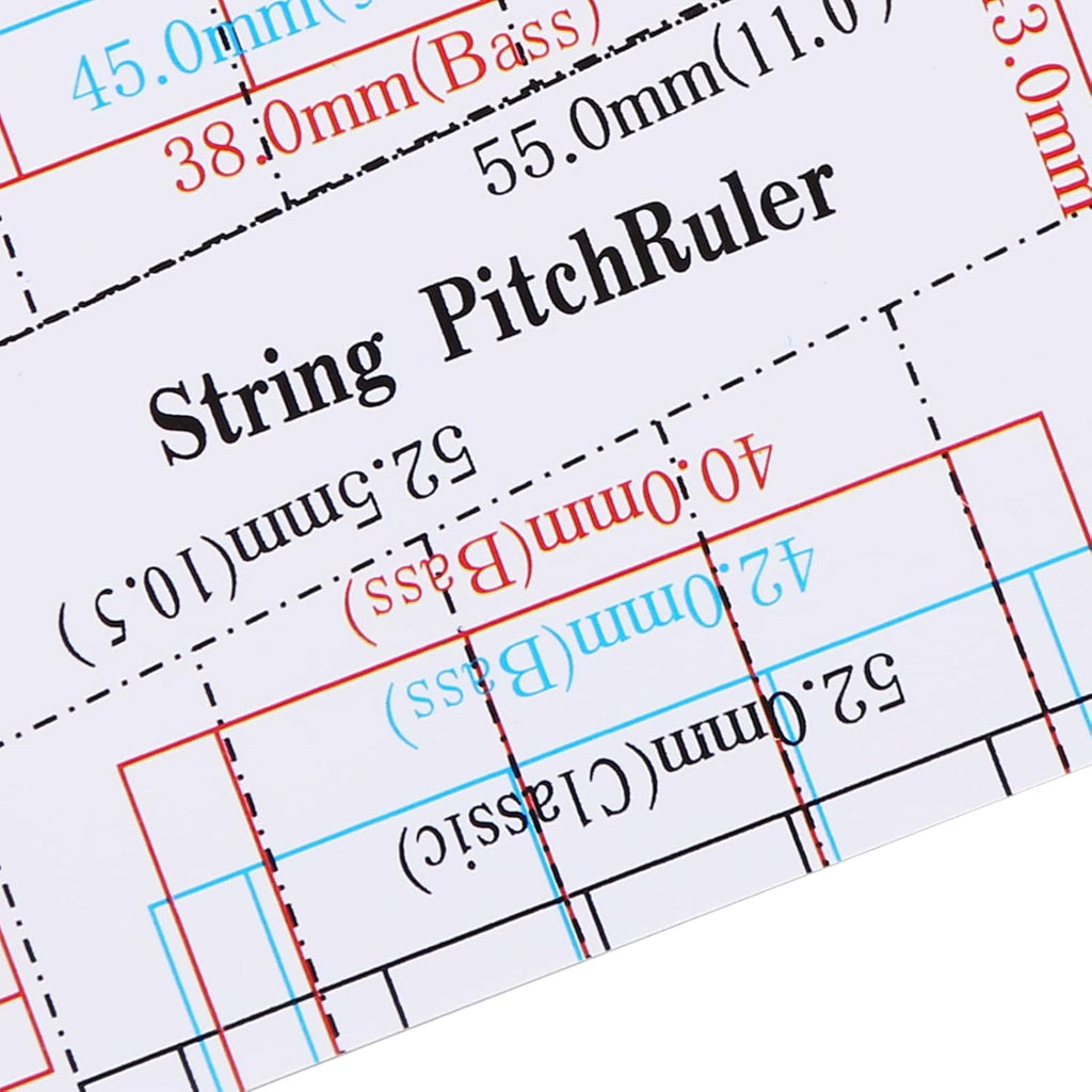 Luthier Radius Gauge Set, Guitar and Bass String Height Measuring Tool with 9 - Piece Stainless Steel Radius Templates, File & Ruler for Fretboard Setup, Neck Repair, and Action Ad