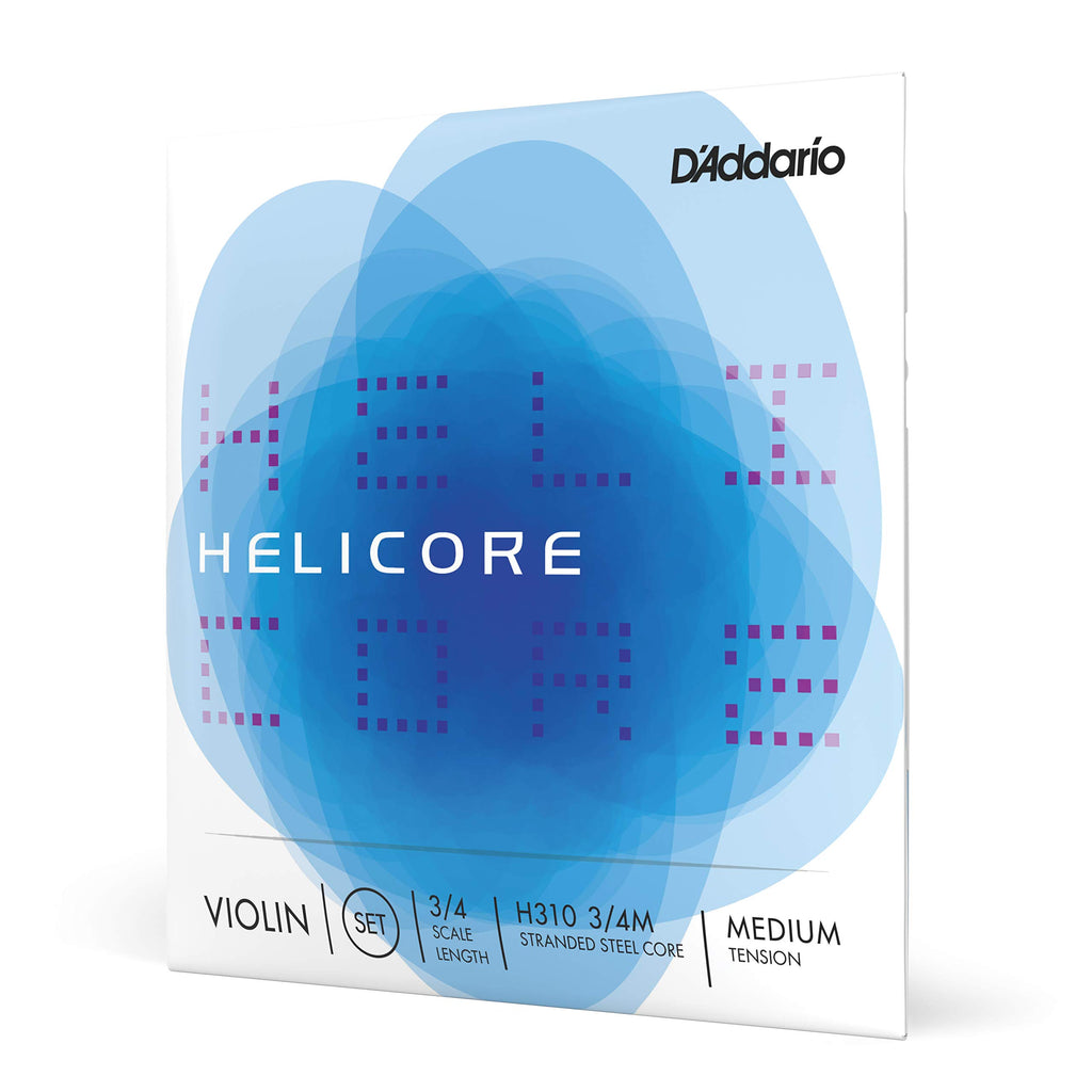 D'Addario Helicore Violin String Set, 1/2 Scale, Medium Tension