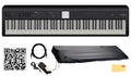 Roland FP-E50 88-Key Digital Piano Bundle with Sustain Pedal, Cover, Cable, Austin Bazaar Instructional Video and Polishing Cloth