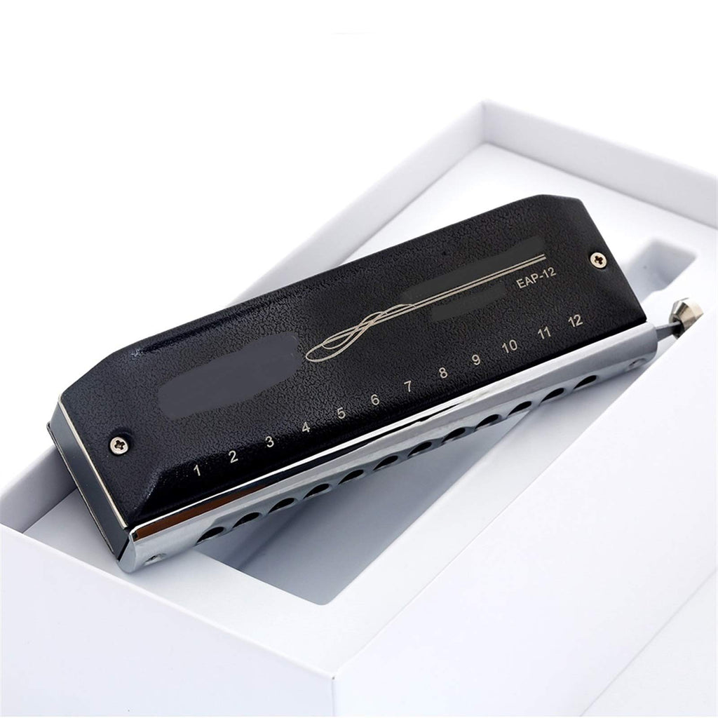 Chromatic Harmonica 12 Holes 48 Tone Mouth Organ Harp Instrumentos Key C D A B G Musical Instruments (Color : Key Bb)