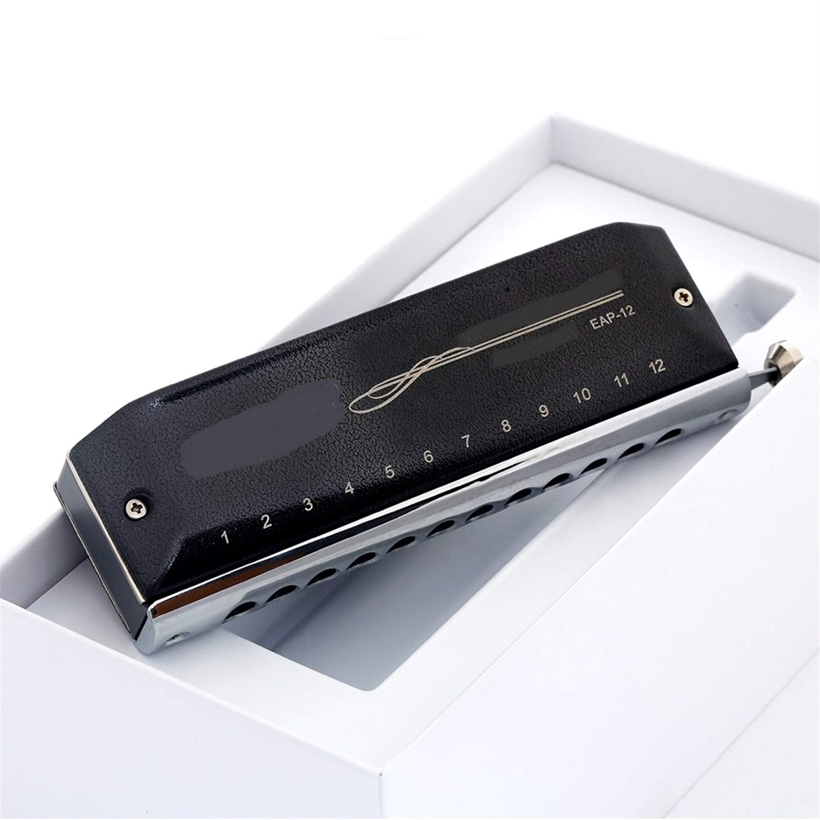Chromatic Harmonica 12 Holes 48 Tone Mouth Organ Harp Instrumentos Key C D A B G Musical Instruments (Color : Key Bb)