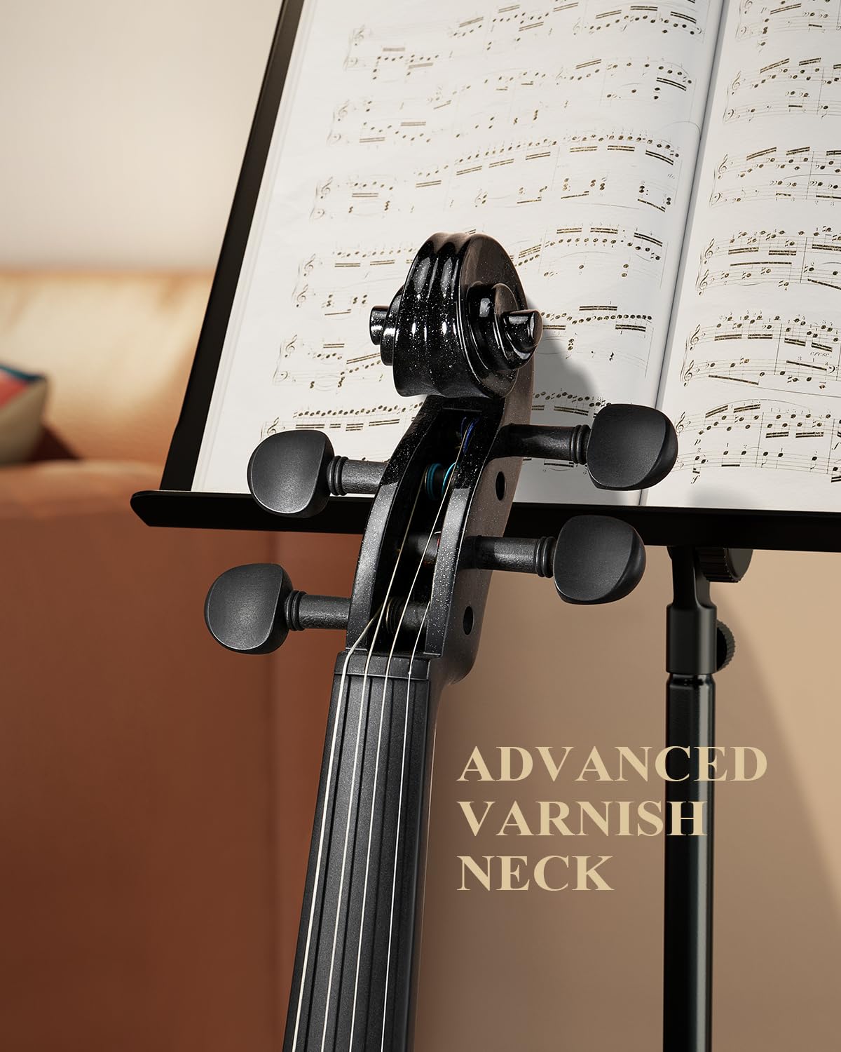 Eastar 3/4 Violin for Beginners, Violins Kit for Student, Fiddle with Hard Case, Rosin, Shoulder Rest, Bow, and Extra Strings (Imprinted Finger Guide on Fingerboard)